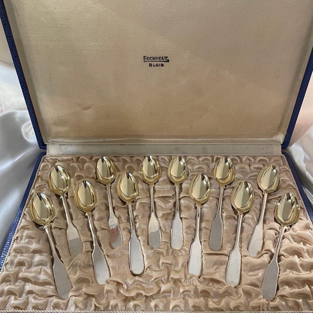 クリストフルChristofle モカ/コーヒースプーン12本ユニプラモデル