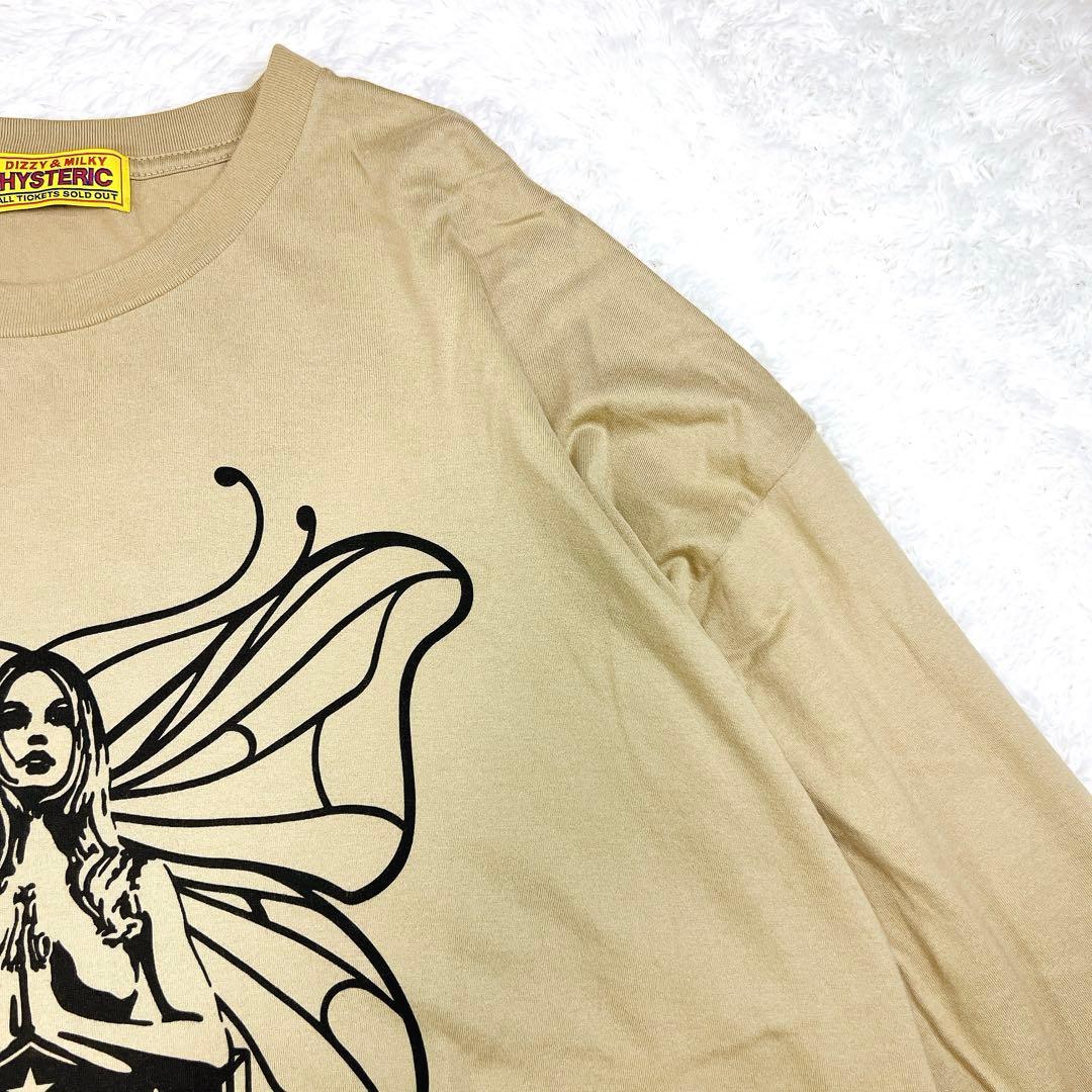 ヒステリックグラマー ロンT バタフライガール ビッグプリント