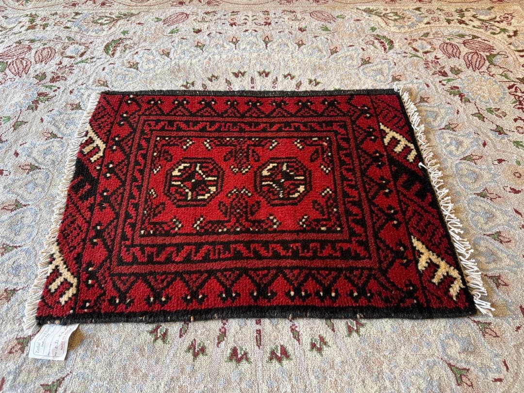 ペルシャ カール モハマディ ハンドメイド ラグ 51cm X 66cm