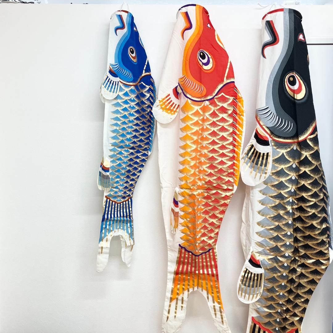 江戸錦鯉 鯉のぼり ニューホームセット 東洋紡 2m 外箱 説明書 付