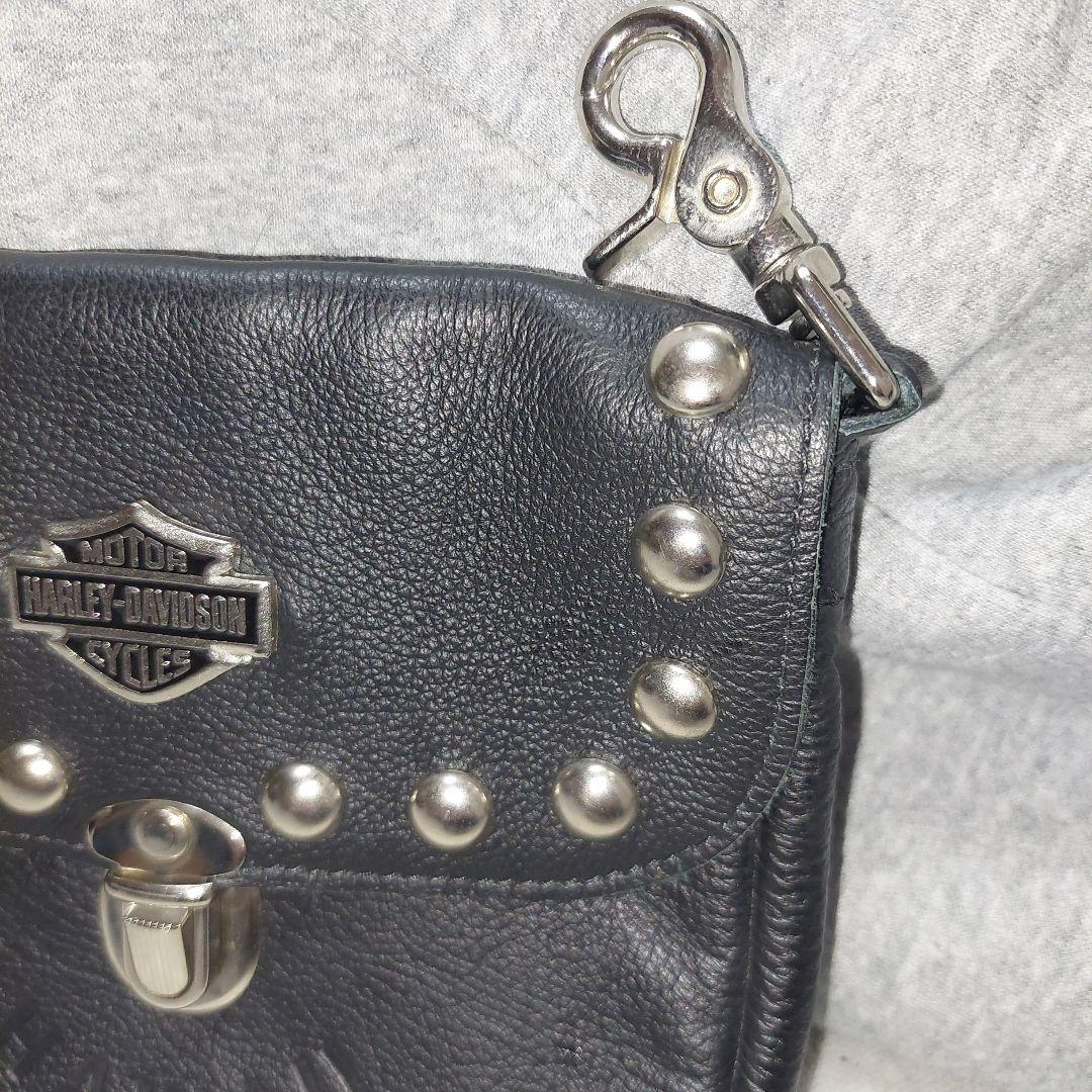 ハーレーダビッドソン レザーバッグ ウエストポーチ ヒップバッグアイテム y2k