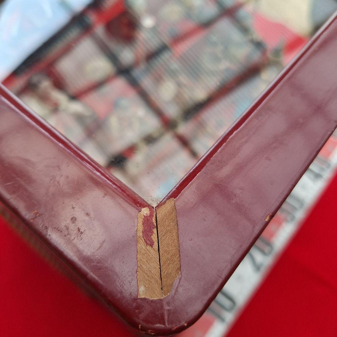 ミニ　雛人形セット ガラスケース付き　昭和レトロ