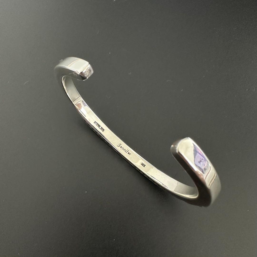 【美品】Navajo Jennifer Curtis K14 3面バングル