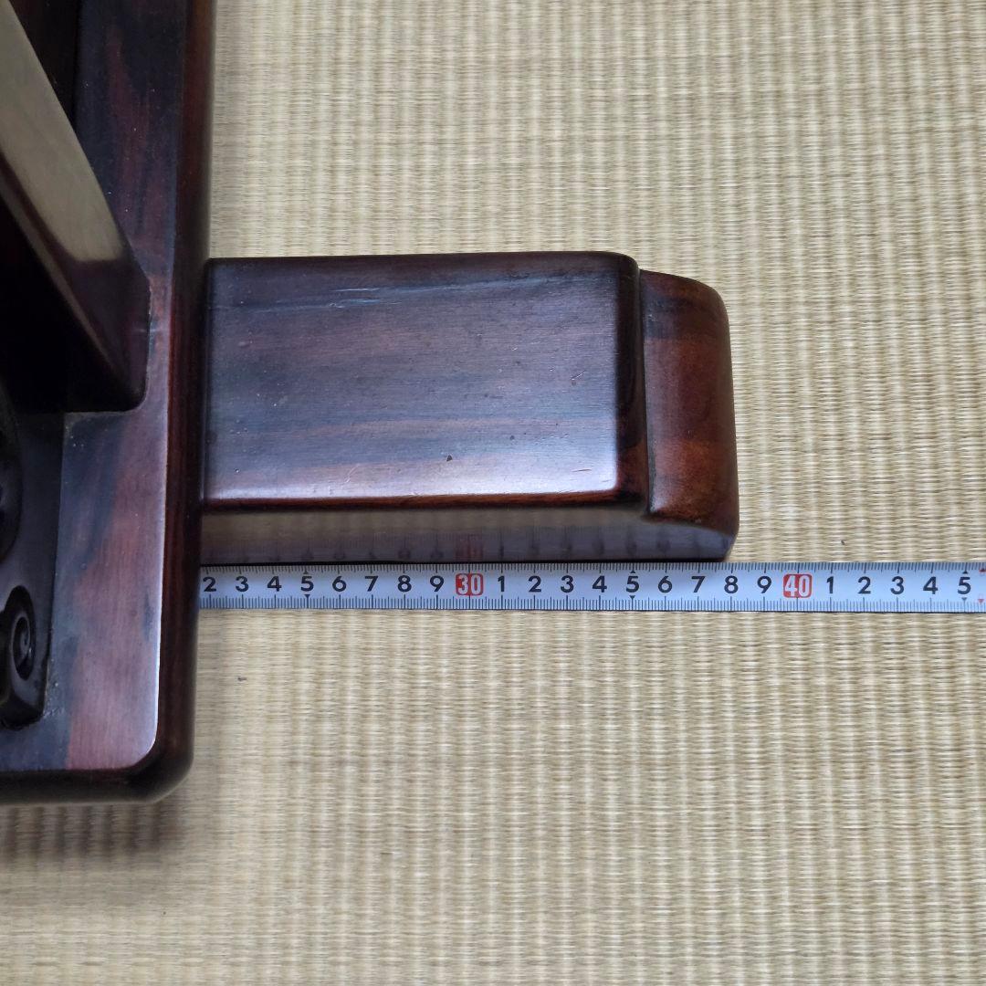 木製和風彫刻入り間仕切り