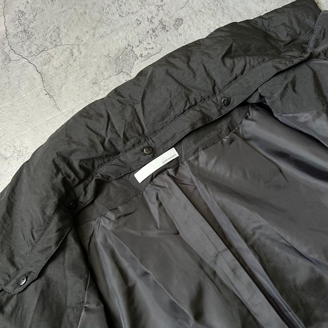 美品✨AUNT MARIES 3WAY 軽量 ロング中綿オーバーサイズコート 黒