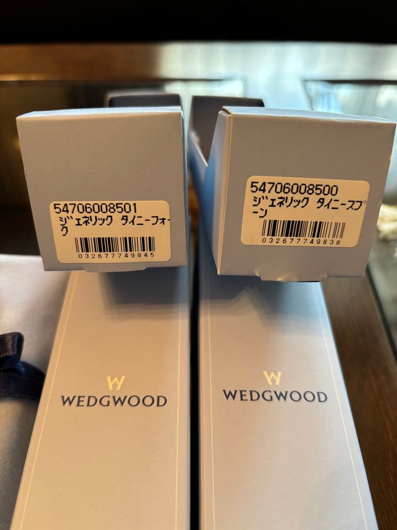 ウェッジウッド　ジェネリックタイニー スプーン & フォーク セット　シルバー