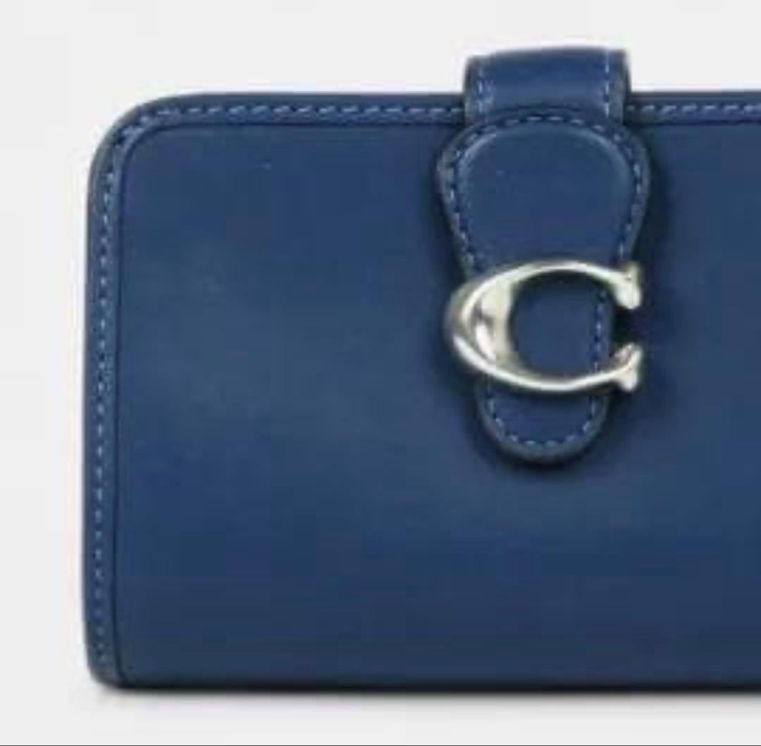 コーチ 財布 ★COACH★ タビー ミディアム ウォレット 二つ折り財布ブルー