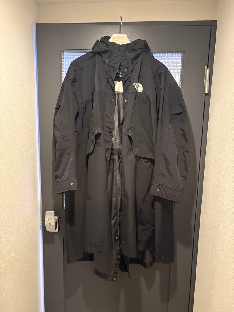 Sacai North Face ロングコート Black