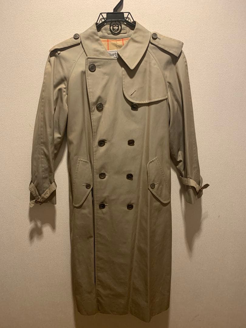 【極美品】英国製 90s バーバリー　トレンチコート　ベージュ　ノバチェック
