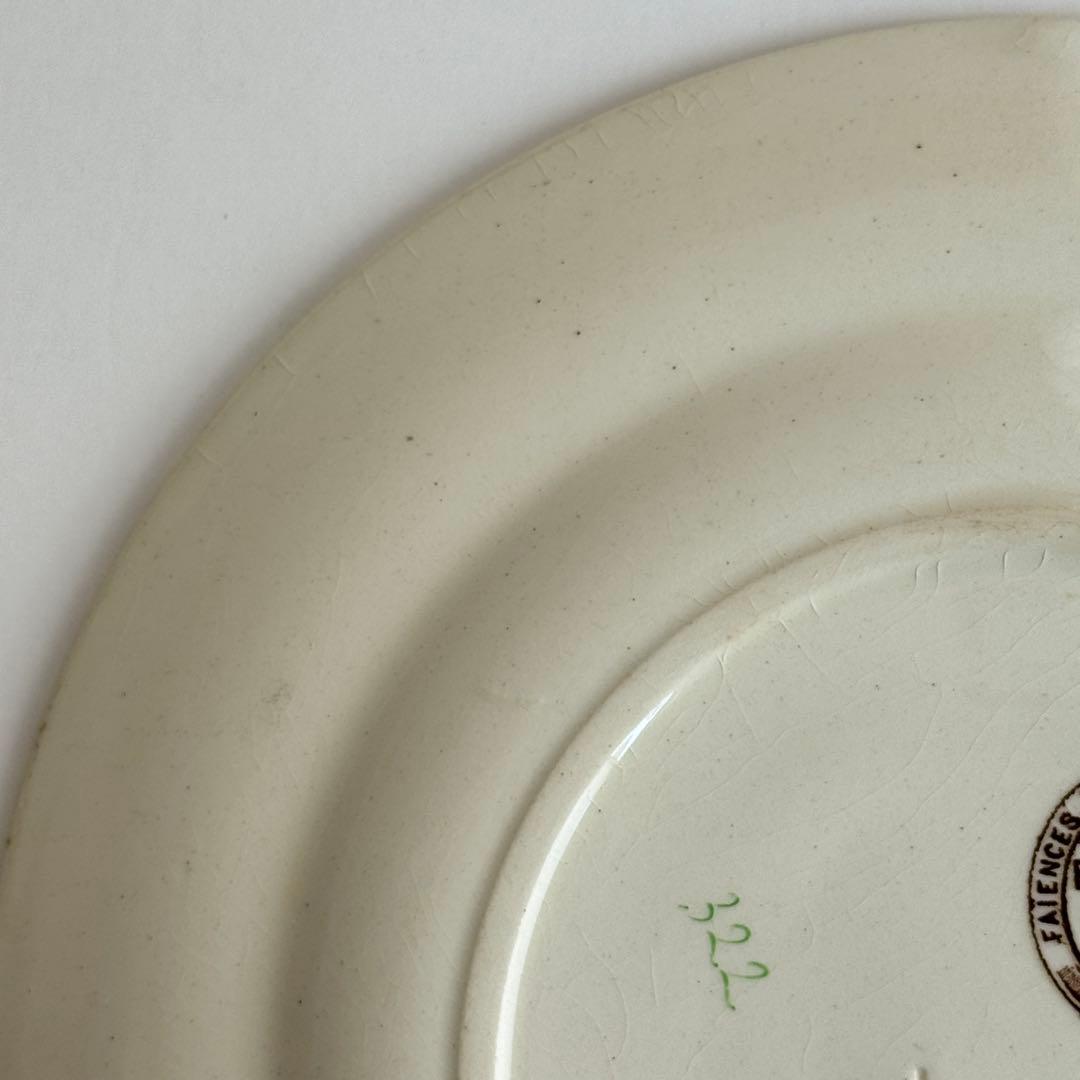 フランスアンティーク　E.Bourgeois エミールブルジョワ　ディナー皿