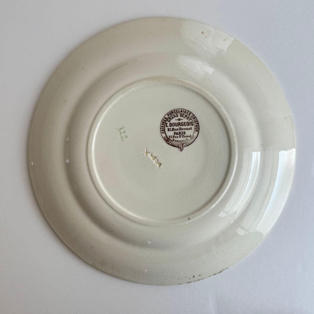 フランスアンティーク　E.Bourgeois エミールブルジョワ　ディナー皿