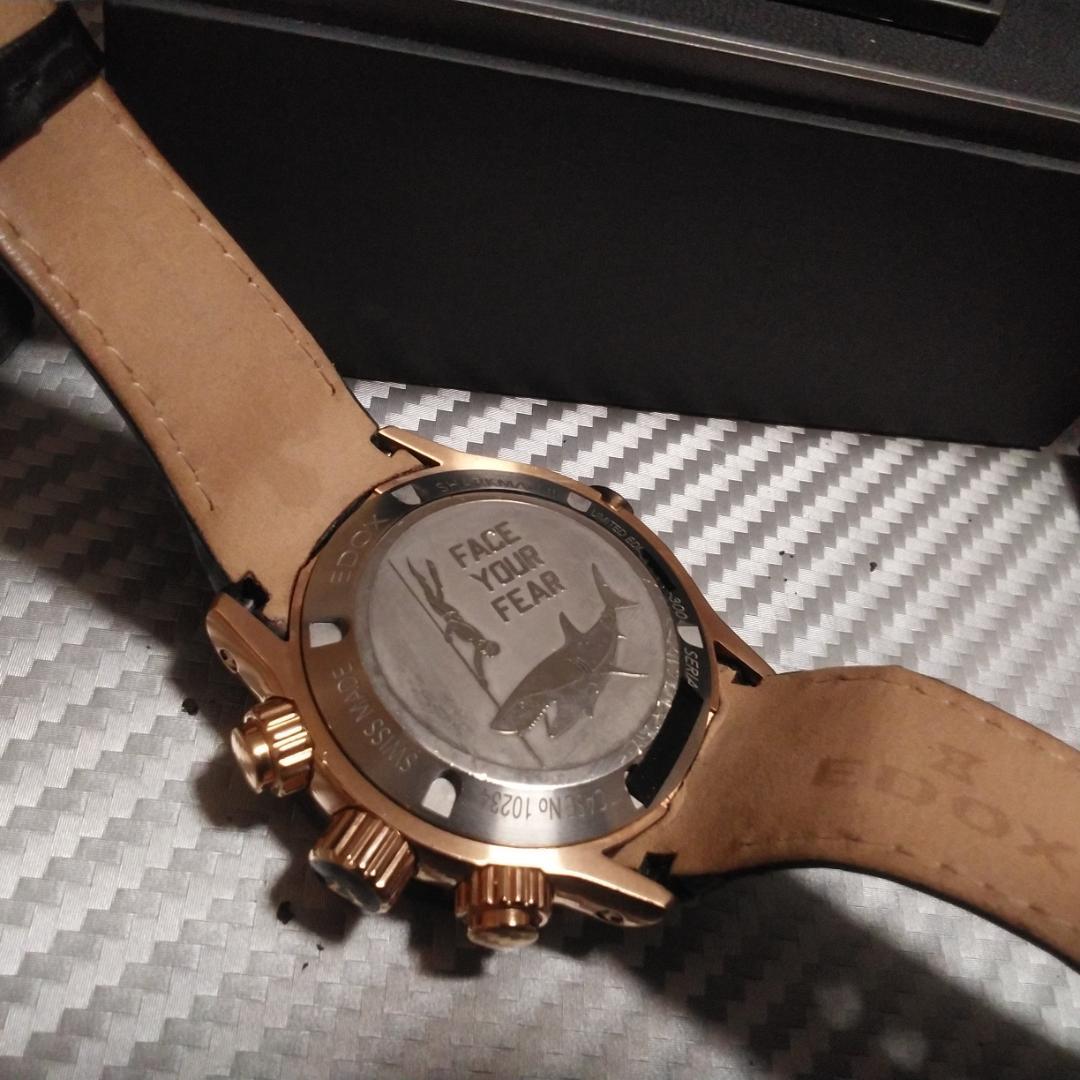EDOX■シャークマン■500M防水■限定モデル■エドックス■ローズゴールド