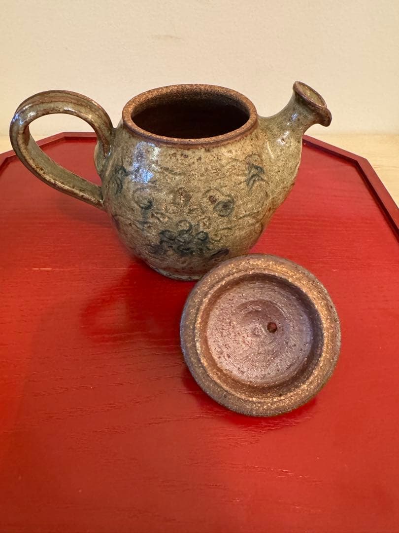 イムサエムさんの急須 陶器製花模様緑茶ポット