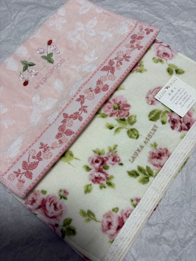 ウェッジウッド♡ローラアシュレイトイ♡フェイスタオルセット♡