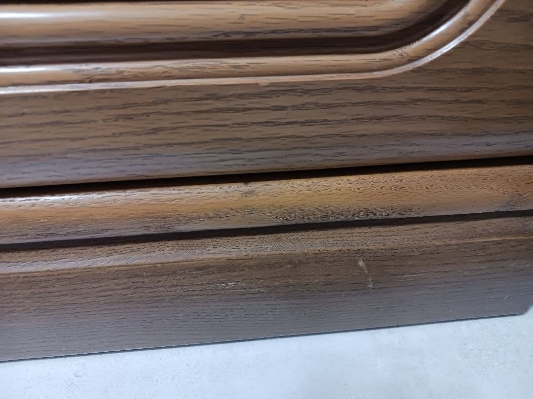 【美品】3ドア木製タンス ブラウン