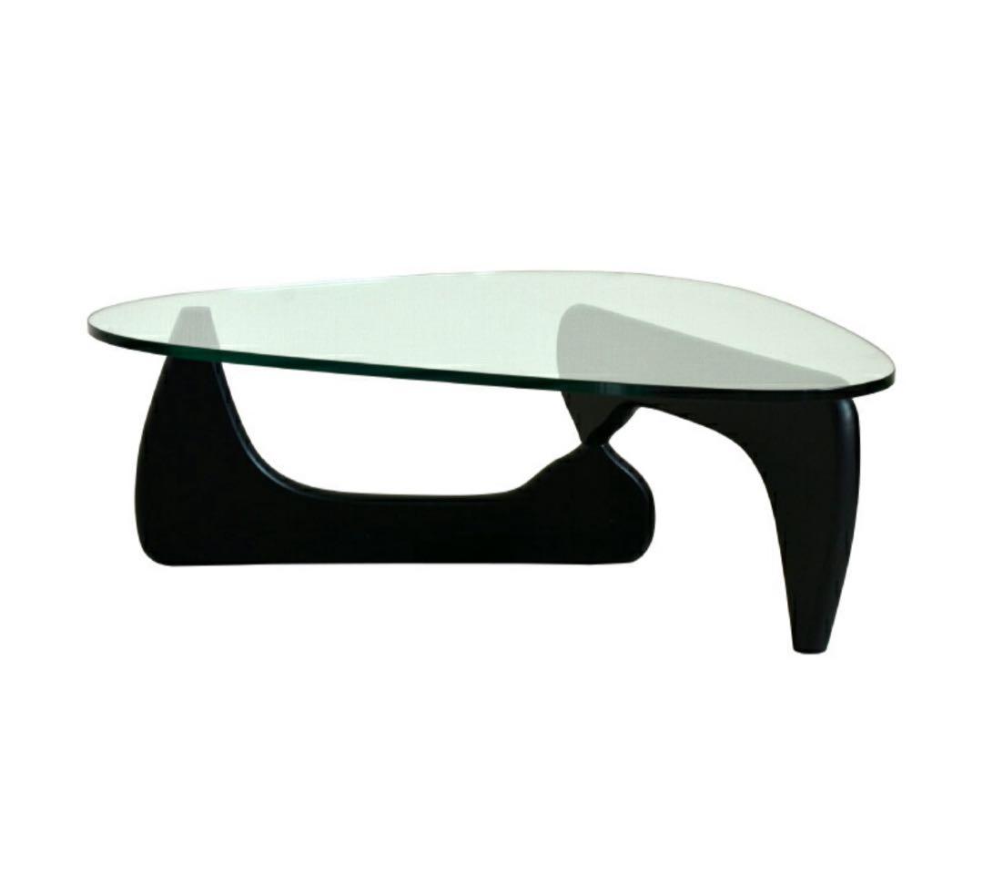イサムノグチ　コーヒーテーブル楕円形ガラステーブル　リプロダクト