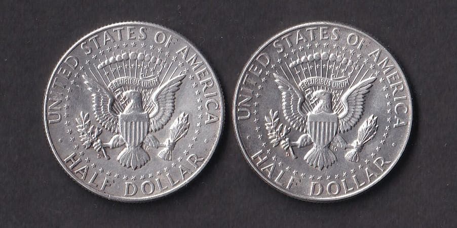 アメリカ 　ハーフダラー銀貨 　ケネディ ２枚 1964年