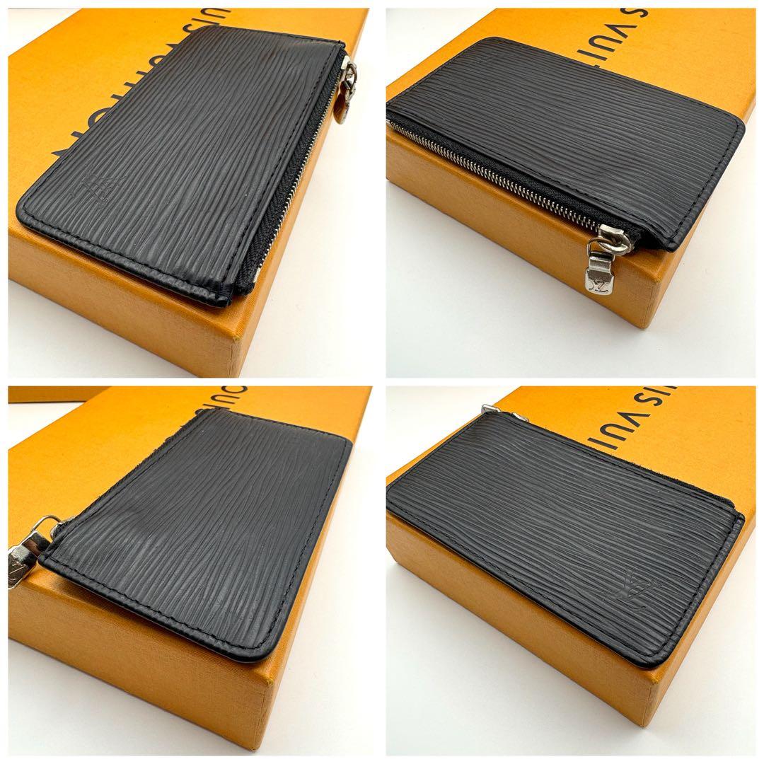 ルイヴィトン ポシェットクレ エピ レザー ケース ブラック 黒 ノワール