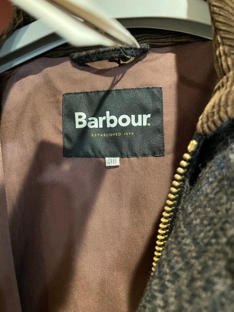 Barbour オーバーサイズバーレー　サイズ38 チェック柄