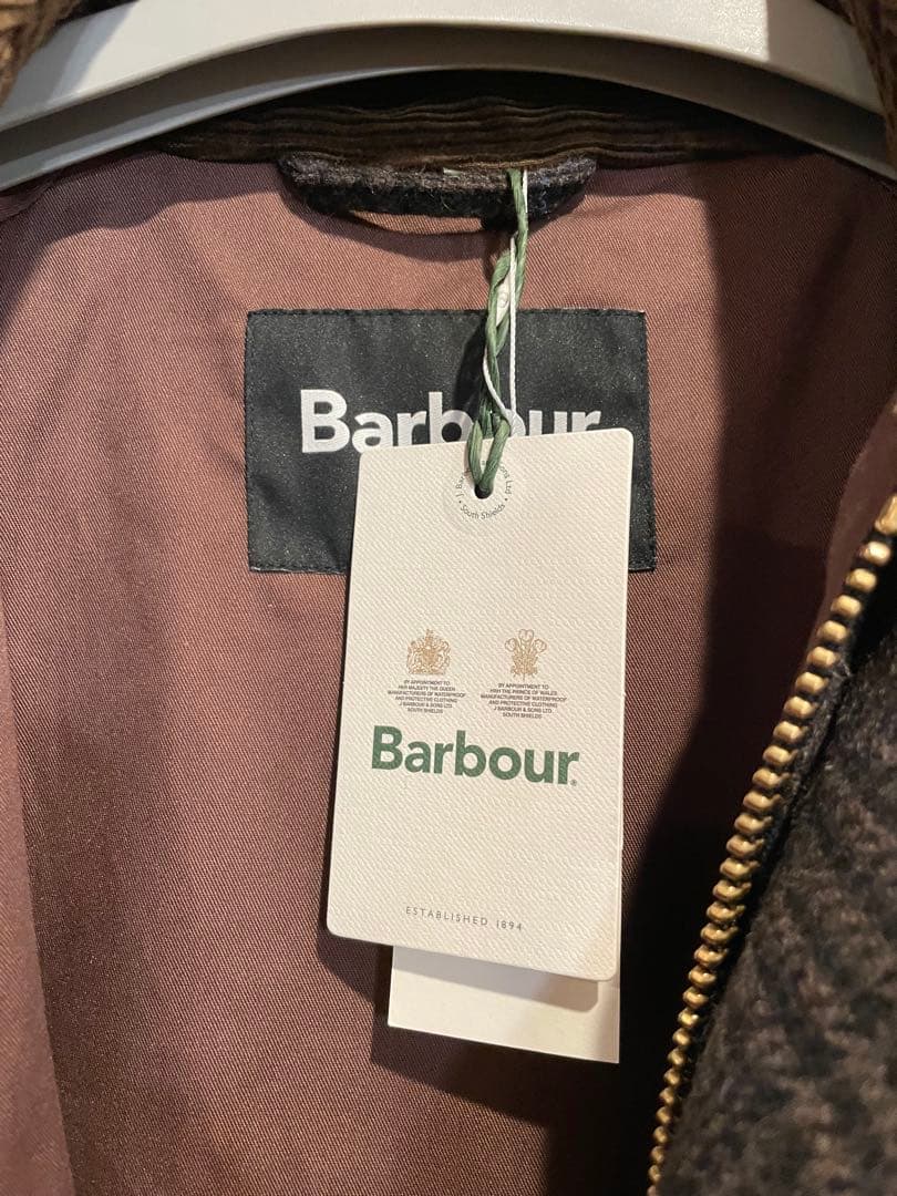 Barbour オーバーサイズバーレー　サイズ38 チェック柄