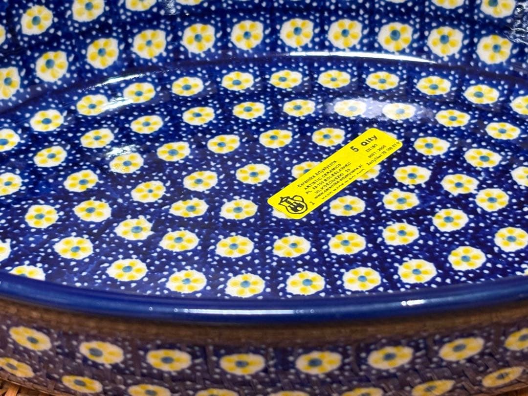 新品　ポーリッシュポタリー　ツェラミカ製　大皿