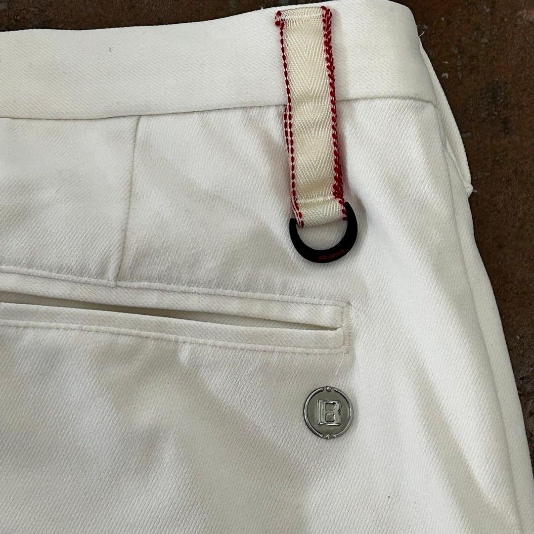 BRIEFING ブリーフィング　ゴルフパンツ　ストレッチ　メンズ　白 M ロゴ