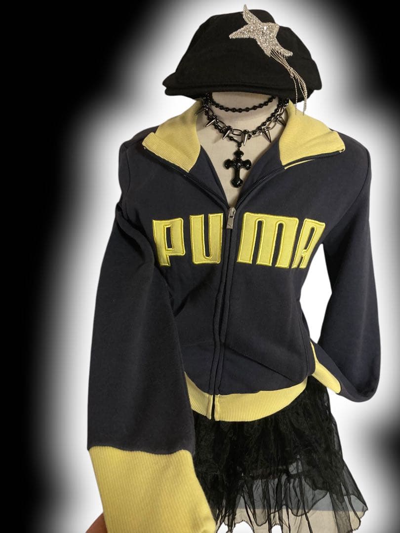 00s y2kレアデザインPUMAフェアリーグランジトラック古着屋NANAロック