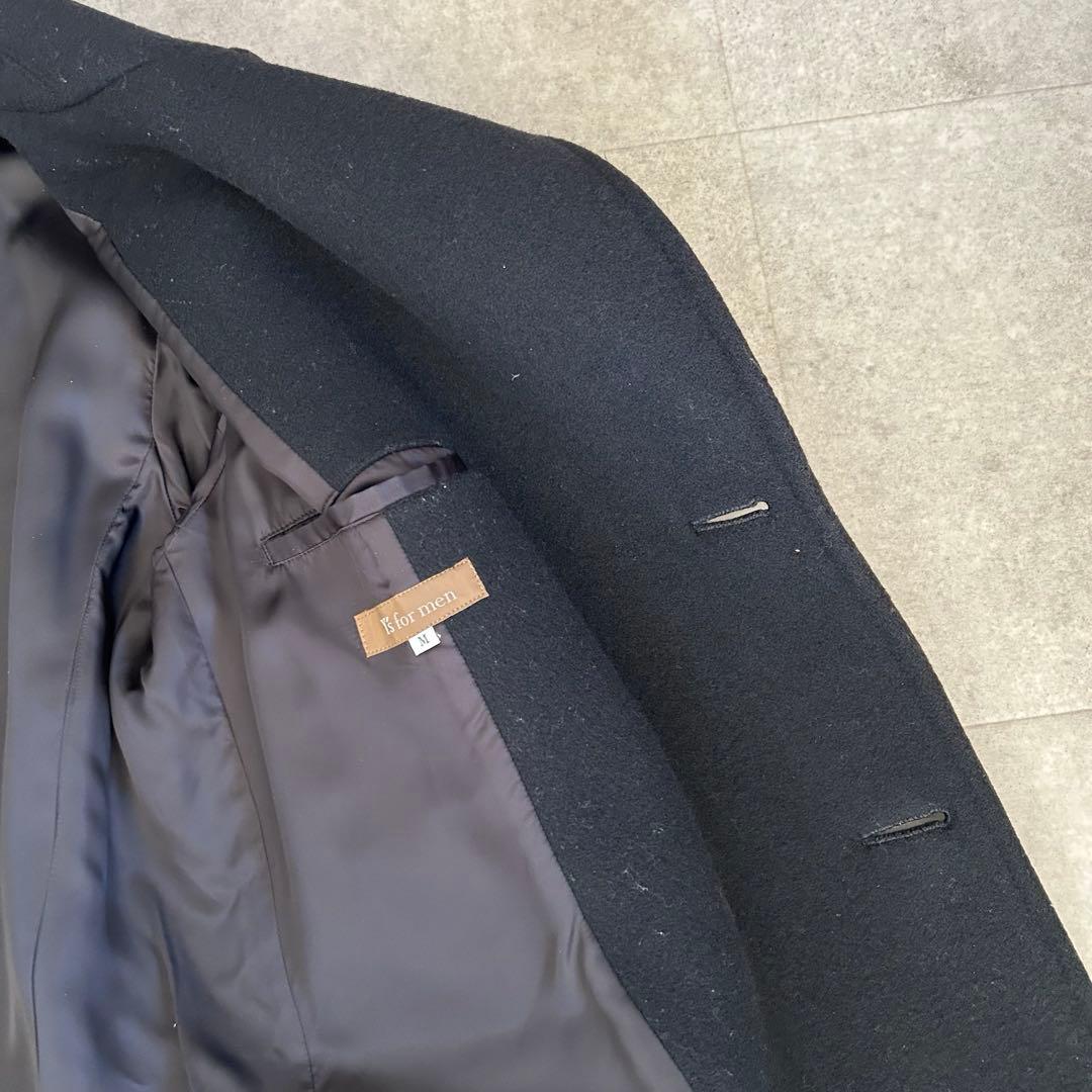 2004SS Y's for men ウール チェスター ロング コート M