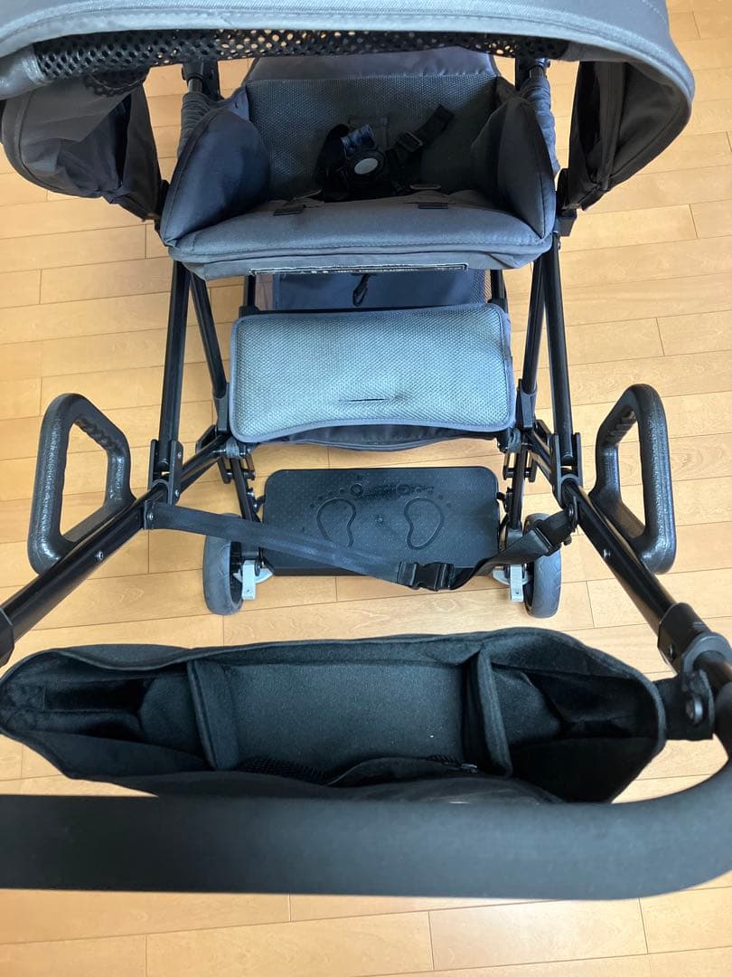 【2人乗りベビーカー】KATOJI カトージ 2人でゴー　3点セット(グレー)