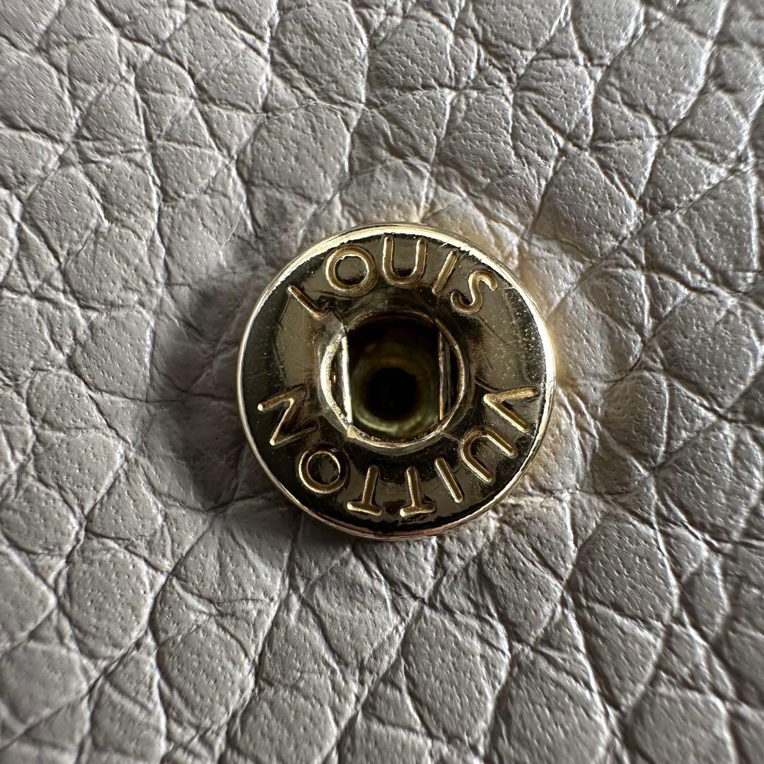 ルイヴィトン ポルトフォイユ カプシーヌ XS ガレ 三つ折り財布 ベージュ