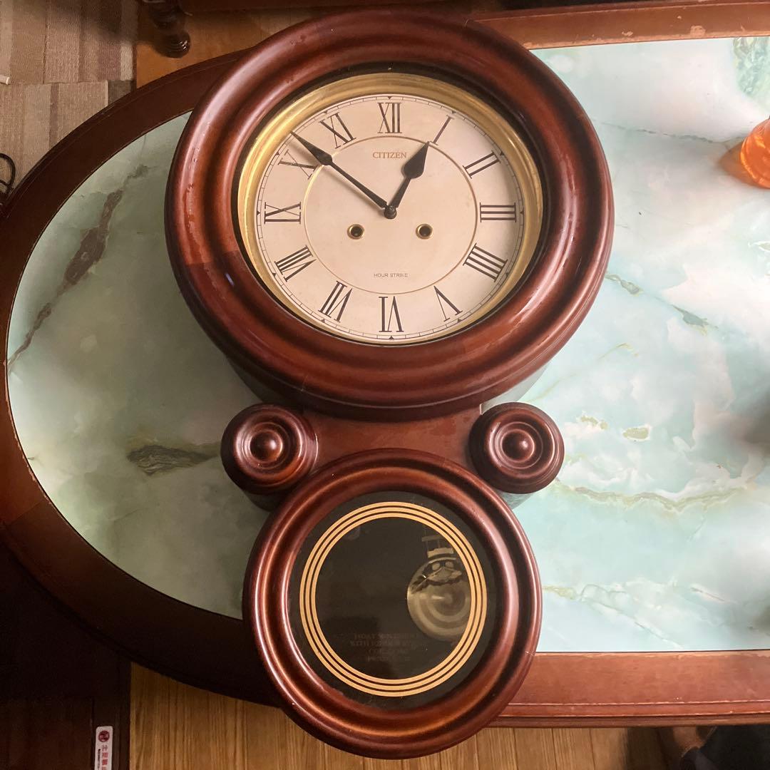 CITIZEN クラシック掛時計 時報機能付き ねじ巻き式お値下げしました！