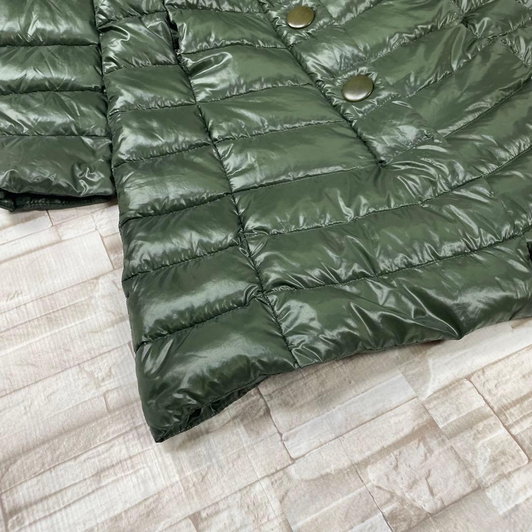 【良品】ヘルノ HERNO★ダウンコート　Bolla　フード　グリーン　ロング