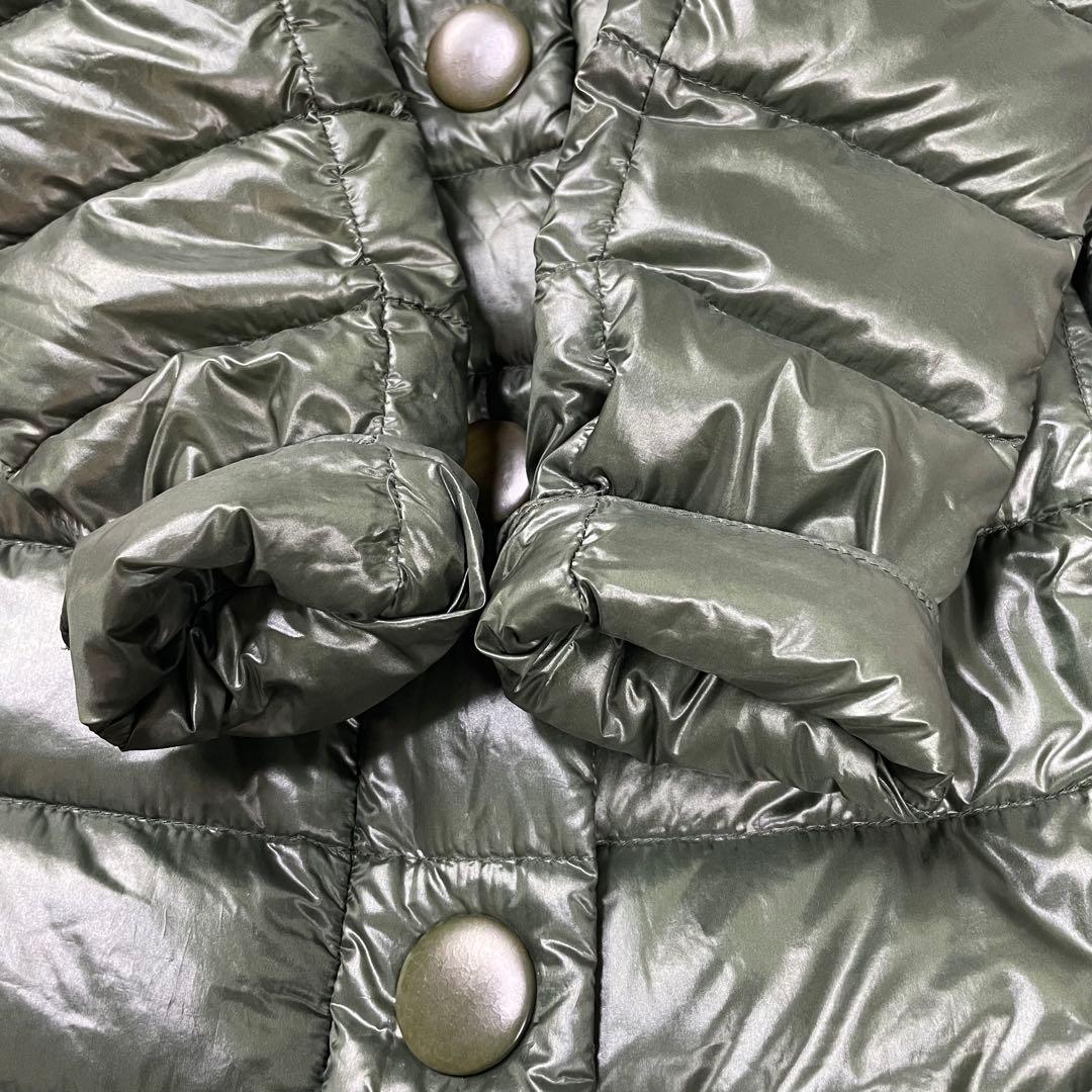 【良品】ヘルノ HERNO★ダウンコート　Bolla　フード　グリーン　ロング