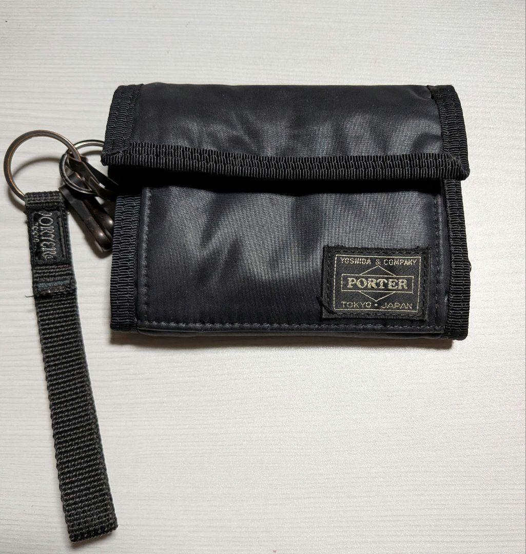 PORTER　カプセルウォレット ブラック 三つ折り財布