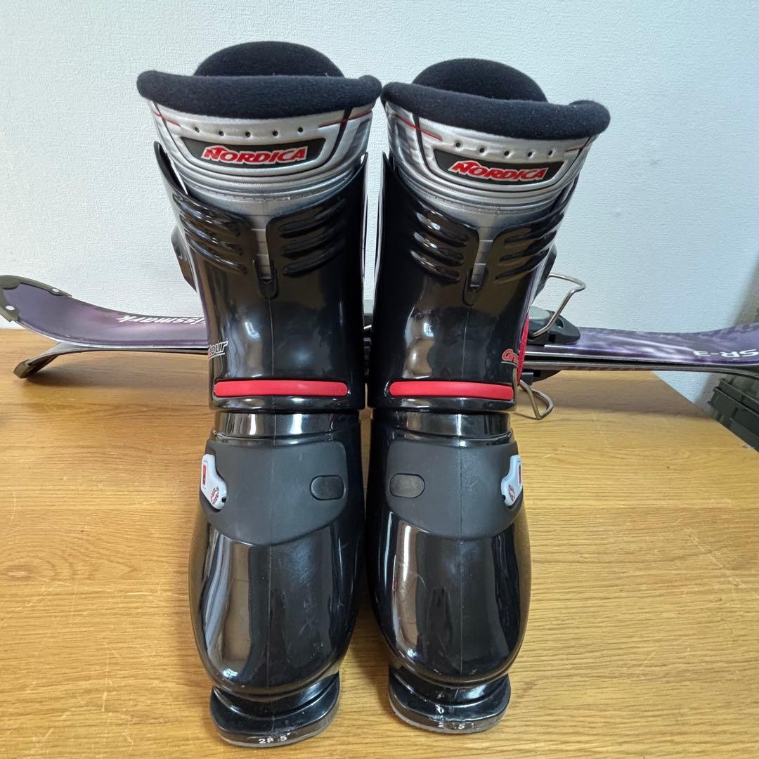 メンズ　ショートスキー　ファンスキーセット　kissmark 28-28.5cm