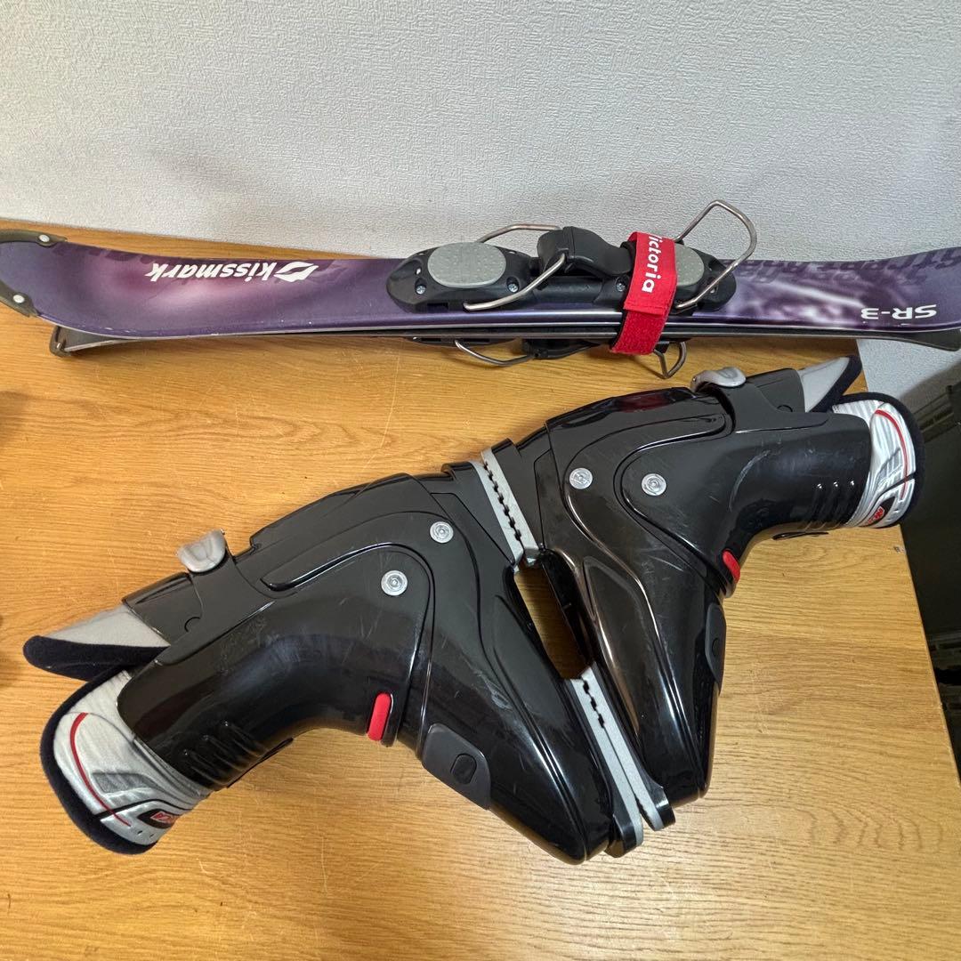 メンズ　ショートスキー　ファンスキーセット　kissmark 28-28.5cm