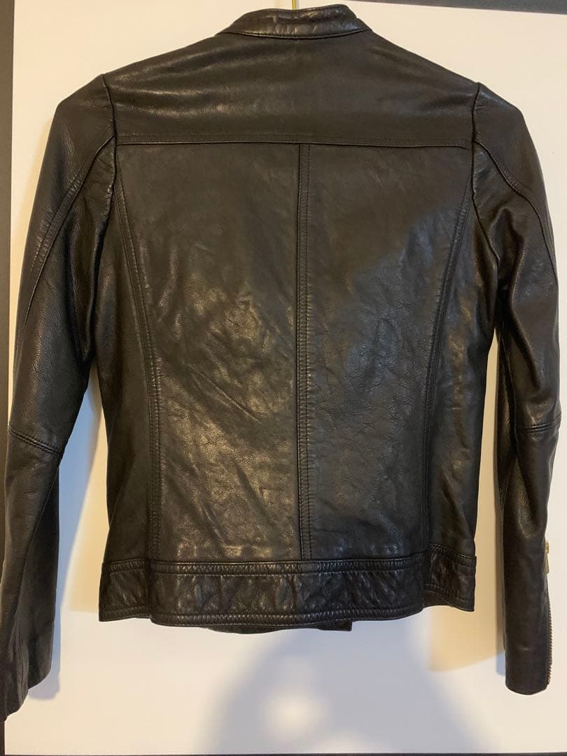 新品未使用 noble ソフトラムレザー ライダース ジャケット ブラック 36
