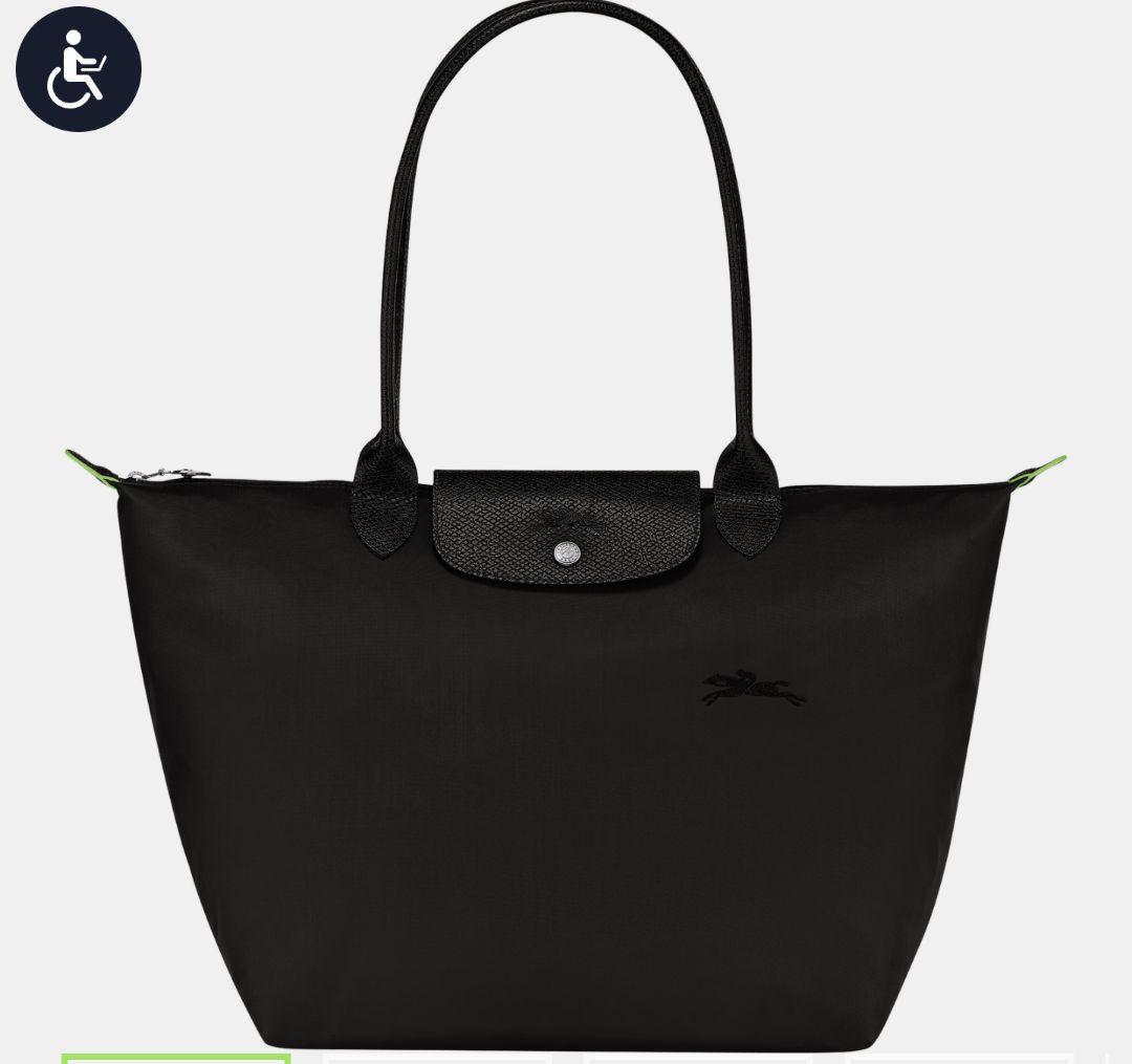 LONGCHAMP プリアージュ®️グリーン トートバッグ L ブラック