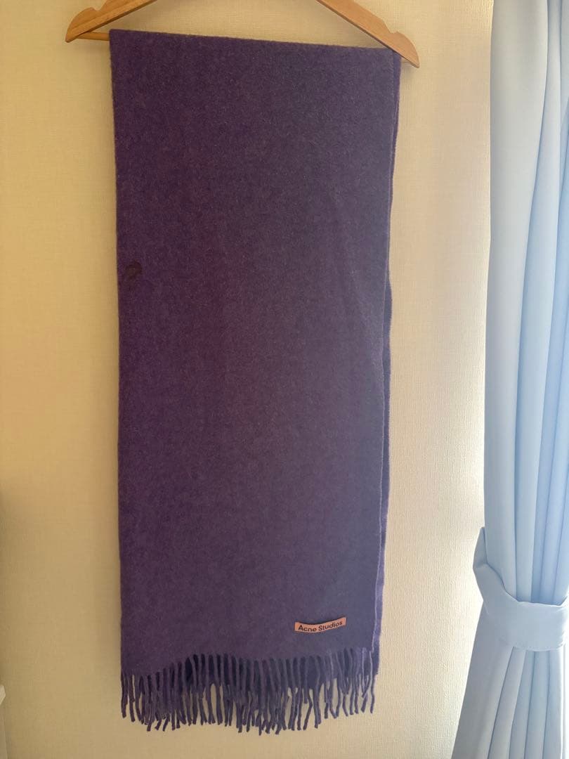Acne Studios 紫色 マフラー 200cm x 70cm