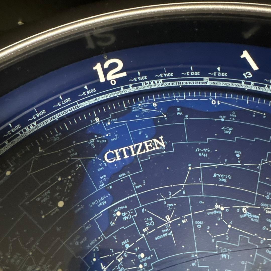 【希少品】CITIZEN コスモサイン 4MY602 星座盤付き掛時計