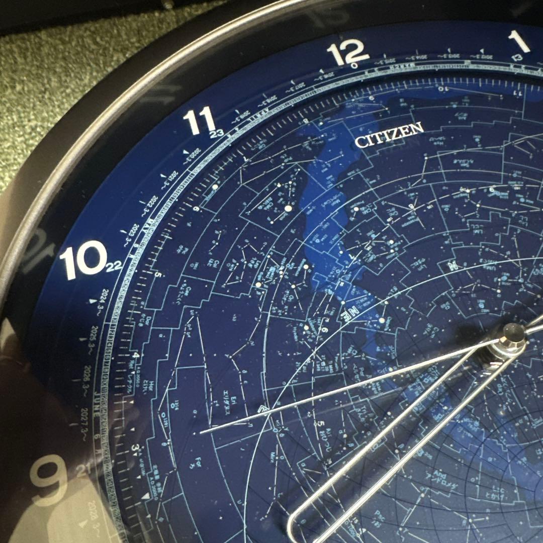 【希少品】CITIZEN コスモサイン 4MY602 星座盤付き掛時計