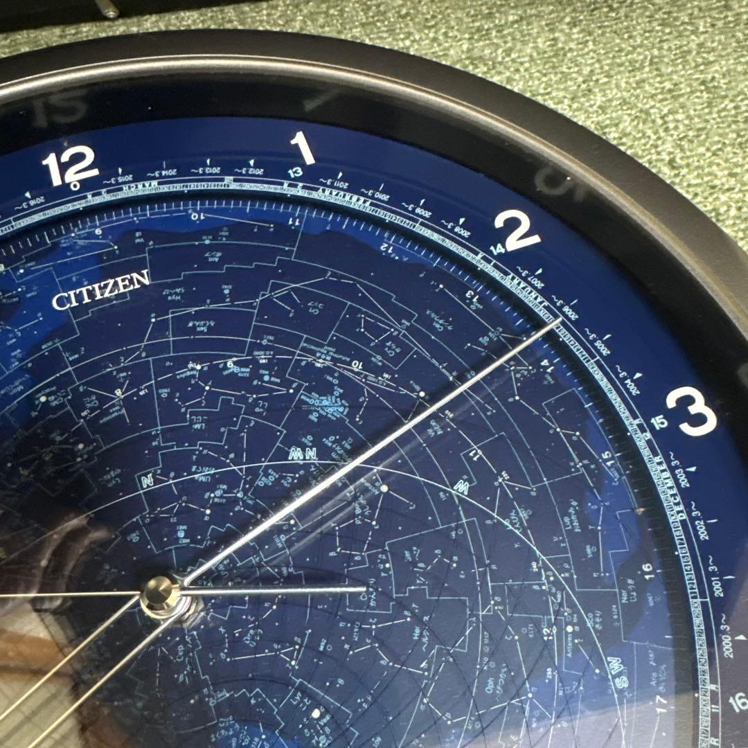 【希少品】CITIZEN コスモサイン 4MY602 星座盤付き掛時計