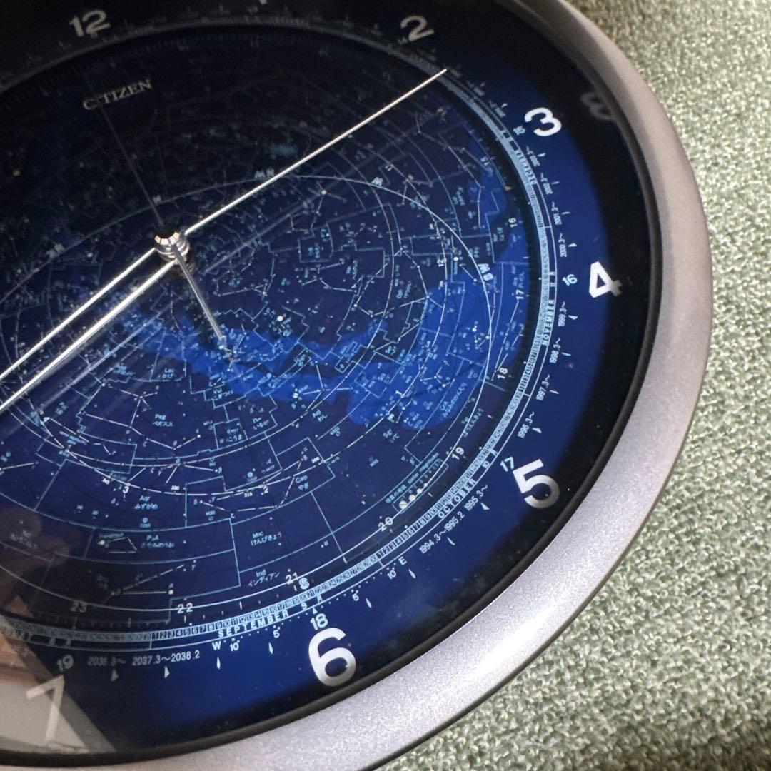 【希少品】CITIZEN コスモサイン 4MY602 星座盤付き掛時計