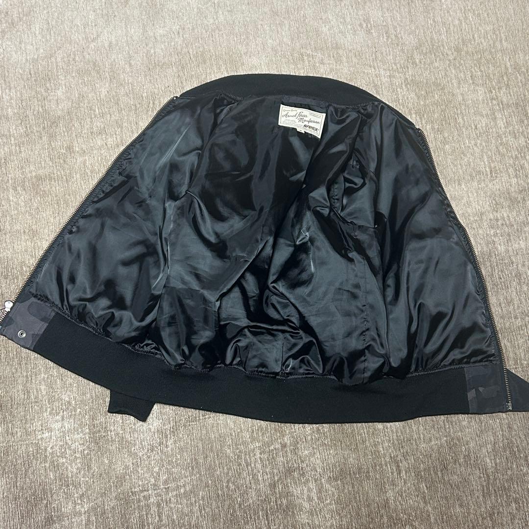 美品　AVIREX L-2B フライトジャケット　ワッペン　カモフラ　M