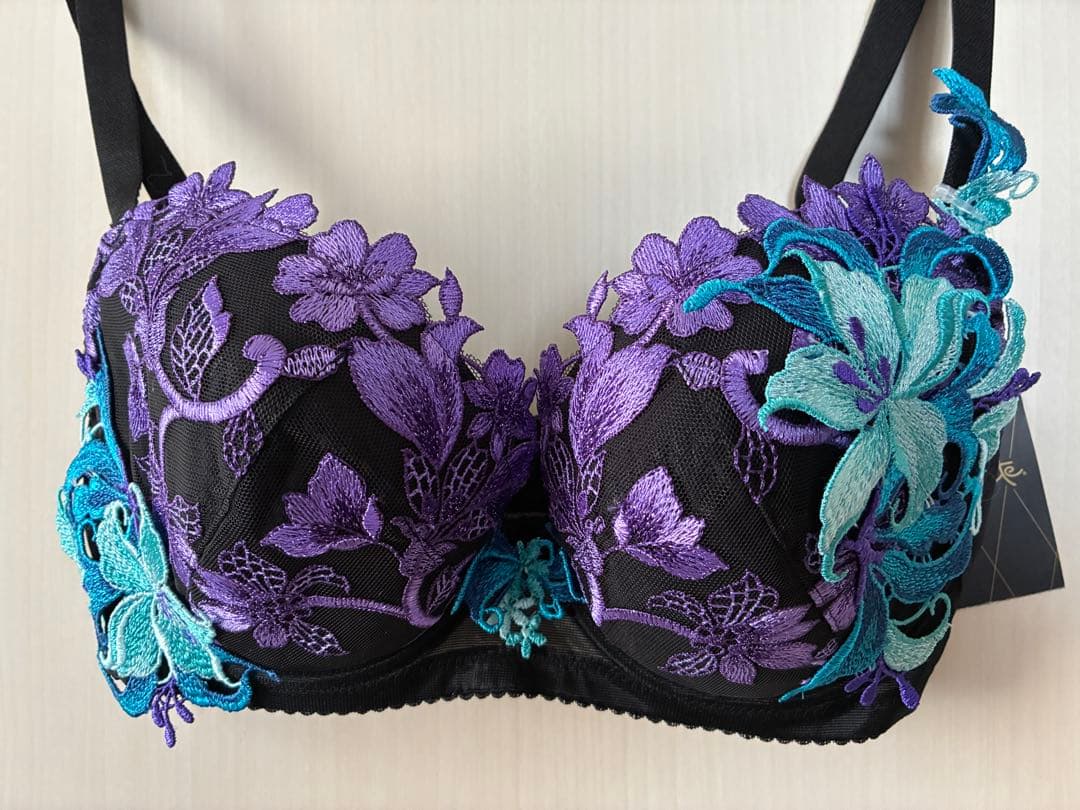 専用出品 サルート 53 レトロモダン ブラショーツ セット E70M色BL