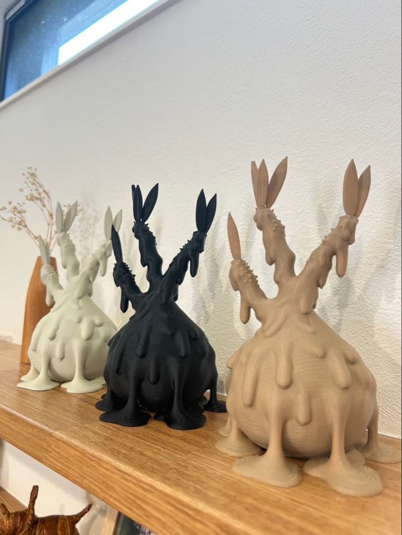 たちまち　グラキリス　3Dプリンター　レザークラフト　オブジェ　塊根植物