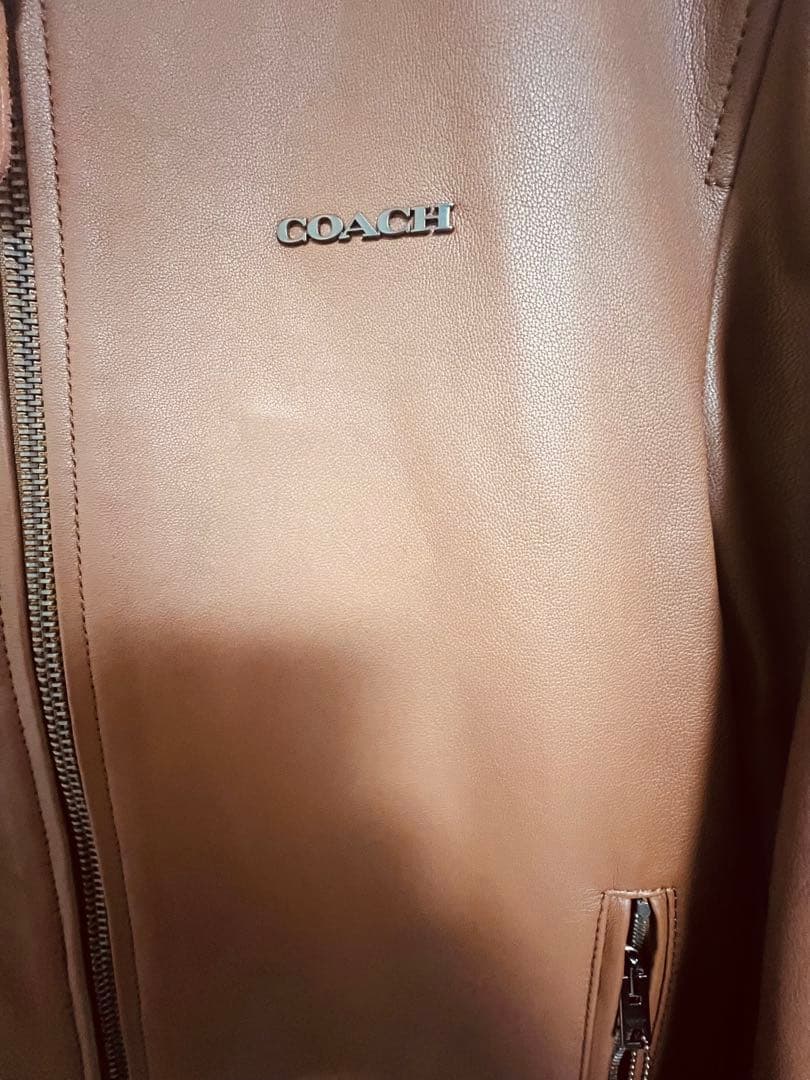 COACH レザーレーサーMサイズ