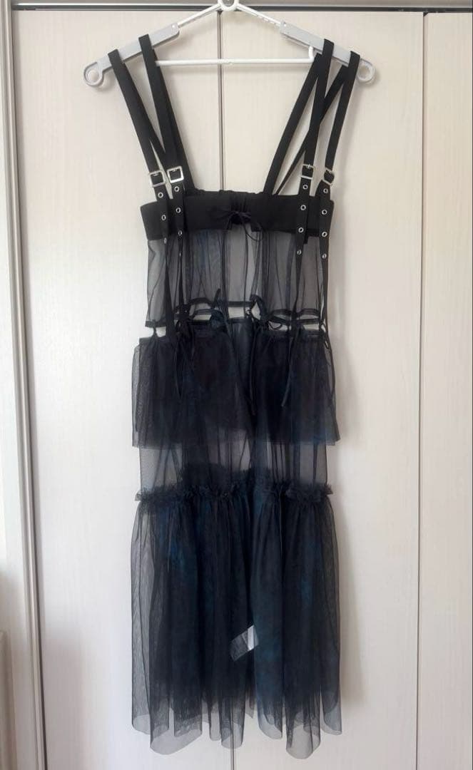 HARE サスツキチュールベルトスカート ブルー