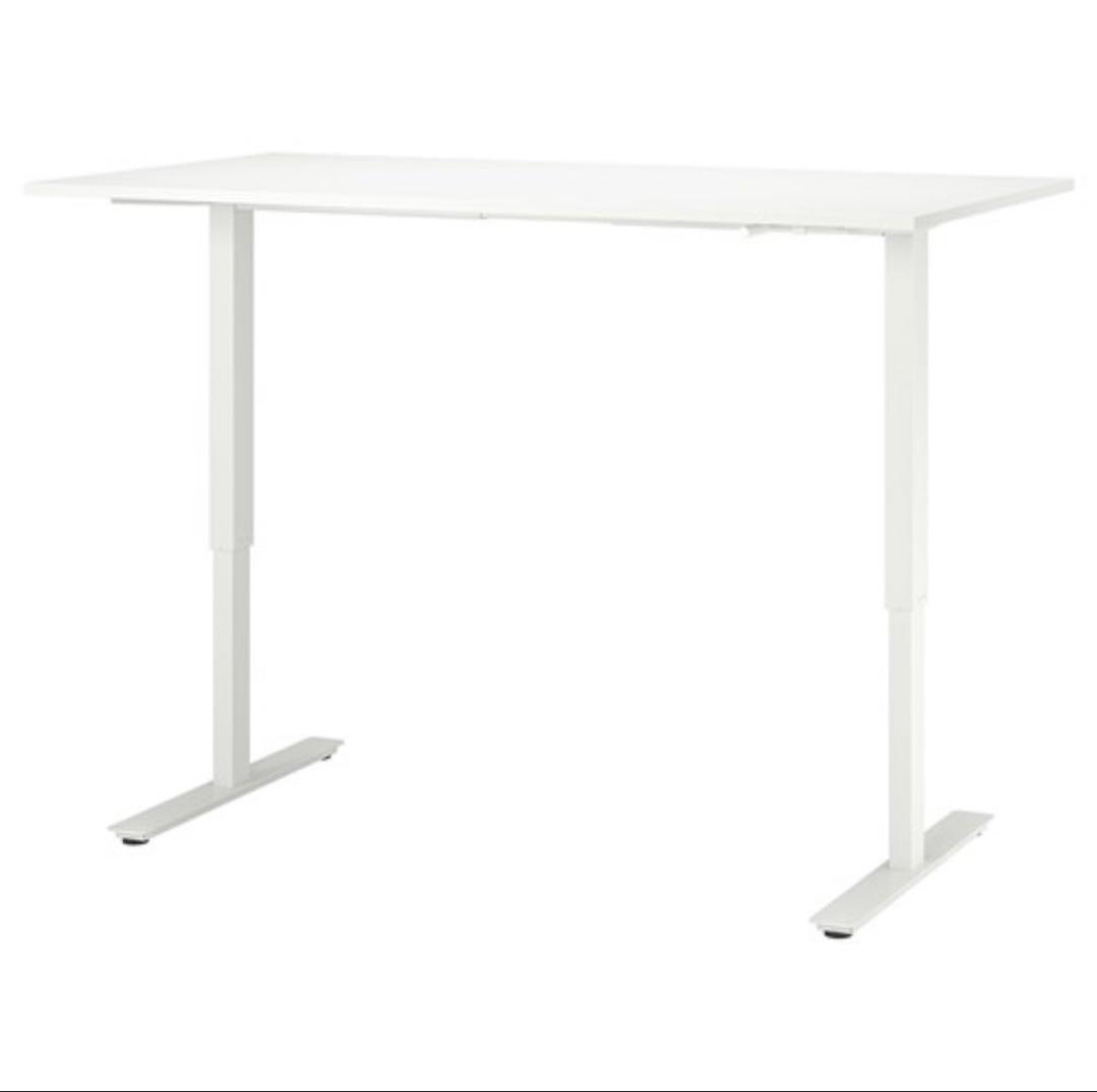 [IKEA]TROTTEN トロッテン デスク 昇降式, ホワイト【激安】