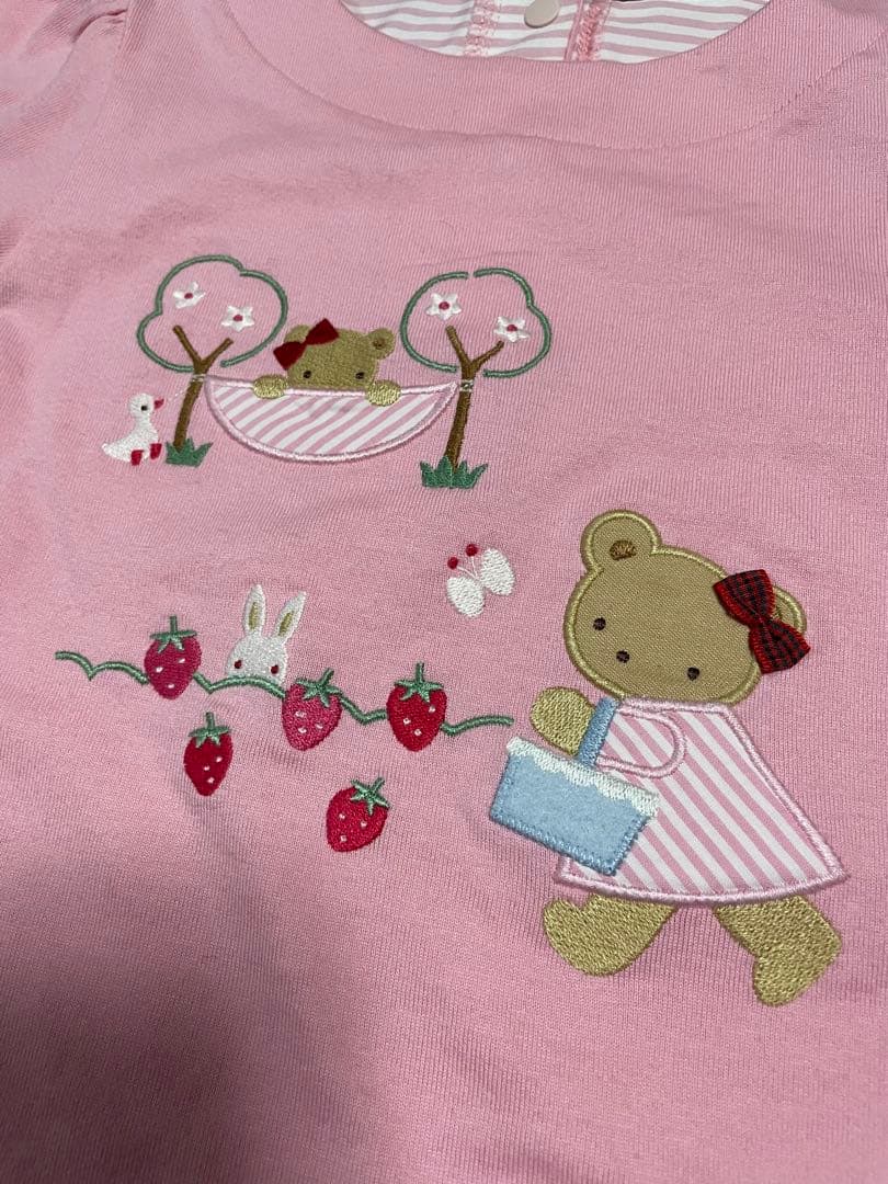 【美品】ファミリア 新作 完売 ピンクチュニック 100